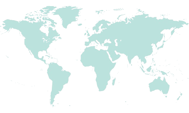 Turquoise World map AES locations