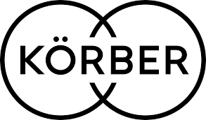Körber Pharma logo featuring the word Körber in black text inside a circular geometric design.