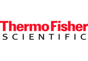 Thermo Fisher Scientific logo featuring the words Thermo Fisher in red text with the word scientific in black against a white background